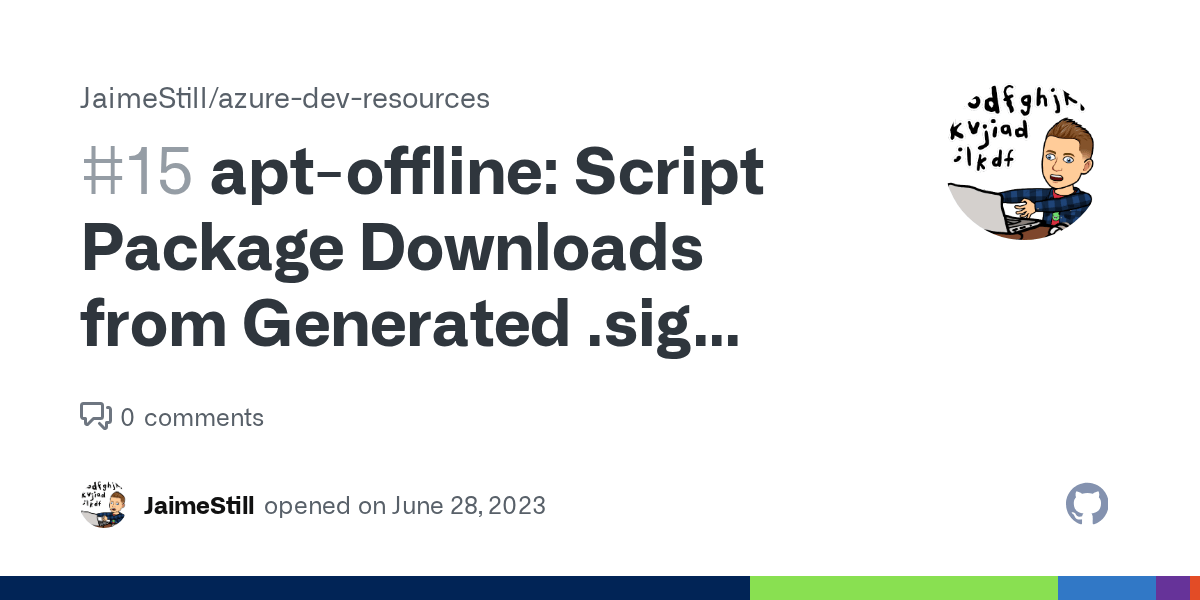 aptoffline Script Package Downloads from Generated .sig Files · Issue