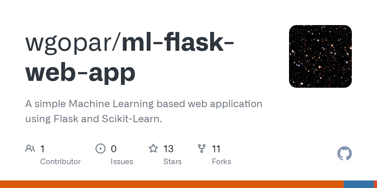 GitHub wgopar/mlflaskwebapp A simple Machine Learning based web