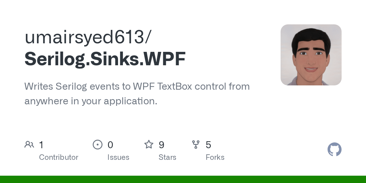 GitHub umairsyed613/Serilog.Sinks.WPF Writes Serilog events to WPF