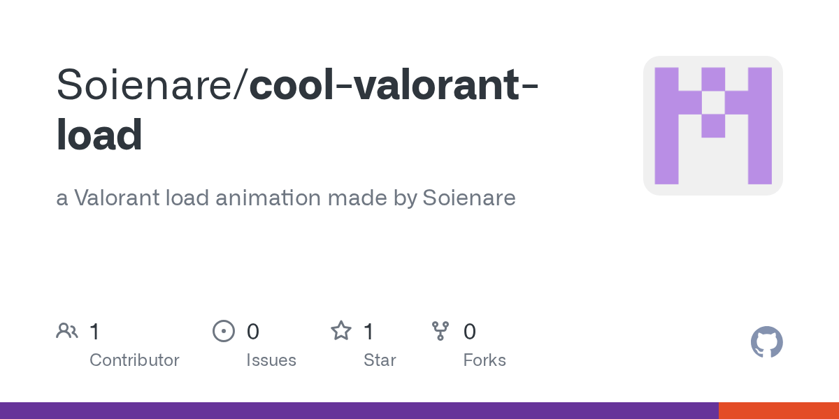 GitHub Soienare/coolvalorantload a Valorant load animation made by