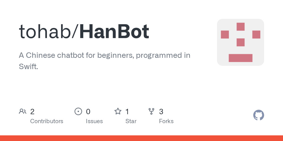 GitHub tohab/HanBot A Chinese chatbot for beginners, programmed in