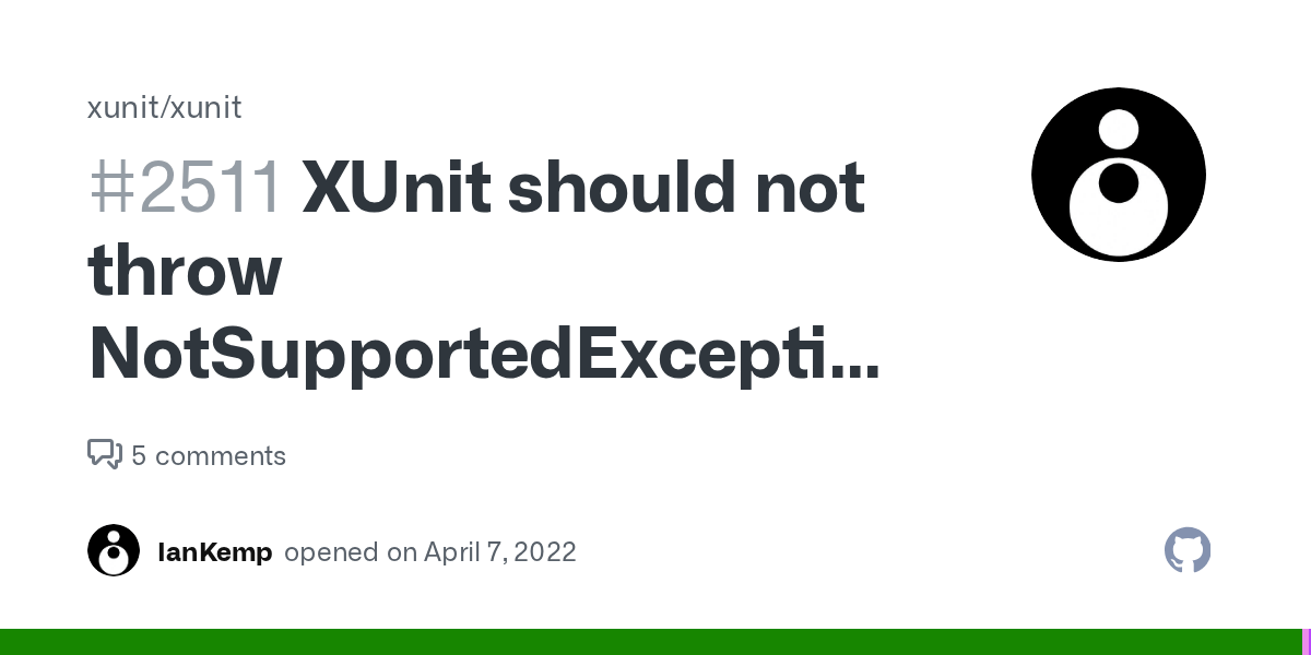 XUnit should not throw NotSupportedException when MemberData references