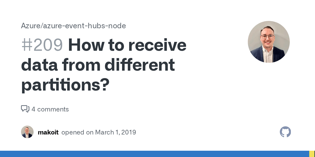 How to receive data from different partitions? · Issue 209 · Azure