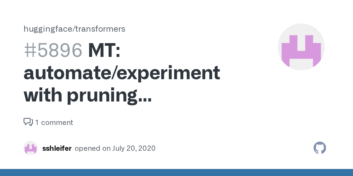 MT automate/experiment with pruning embeddings · Issue 5896