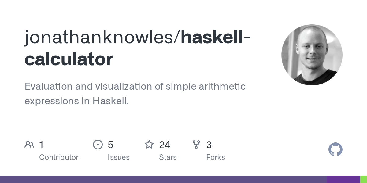 GitHub jonathanknowles/haskellcalculator Evaluation and