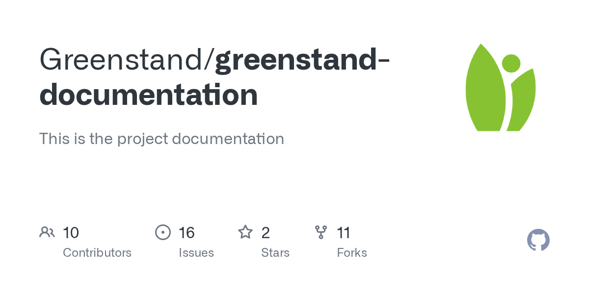 GitHub Greenstand/greenstanddocumentation