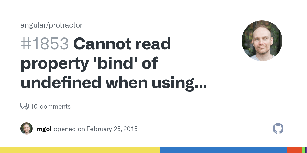 Cannot read property 'bind' of undefined when using ExpectedConditions
