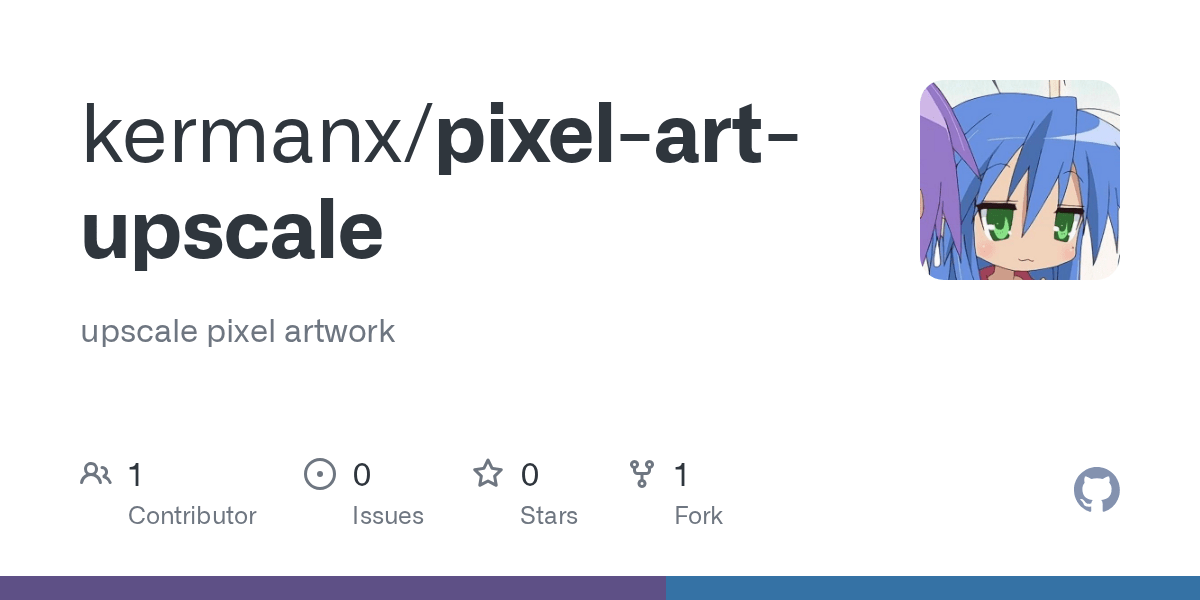 GitHub KermanX/pixelartupscale upscale pixel artwork