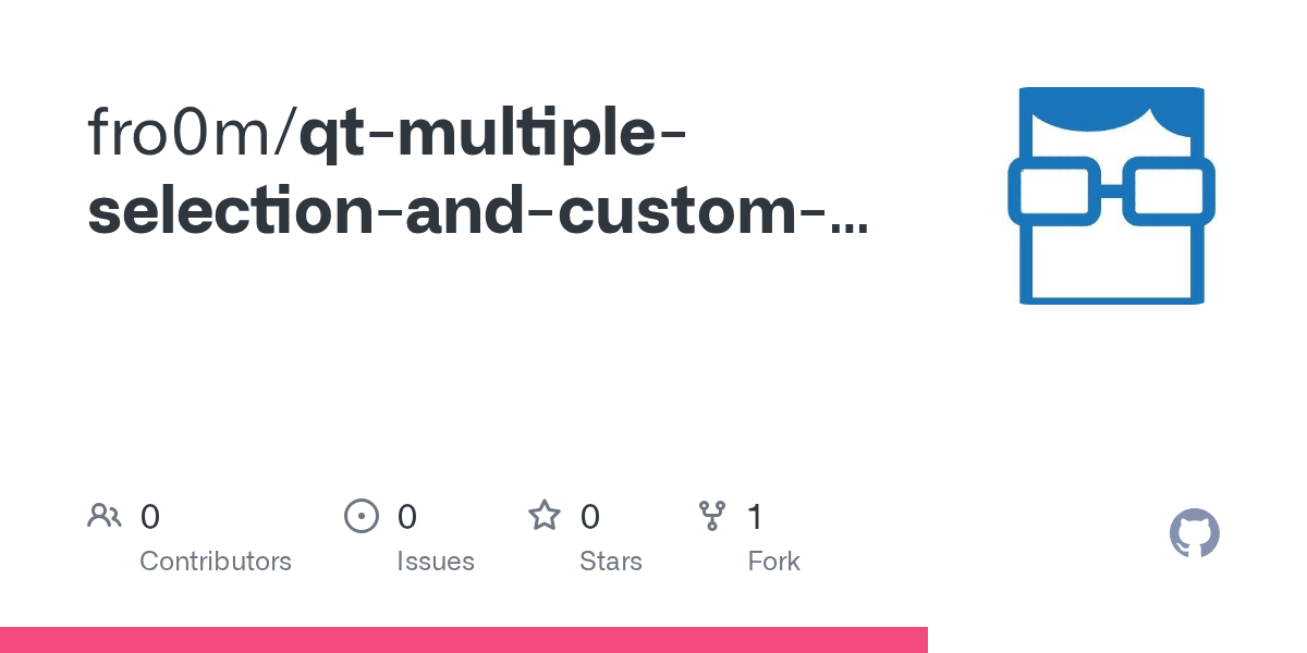 GitHub fro0m/qtmultipleselectionandcustomdelegatelistview