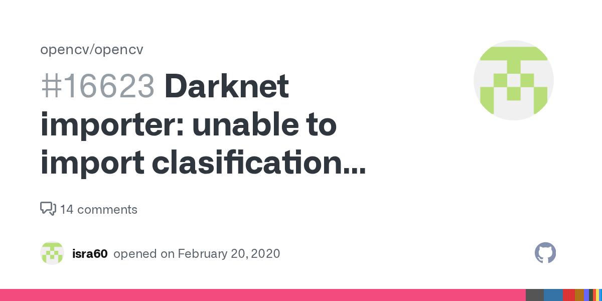 importer unable to import clasification