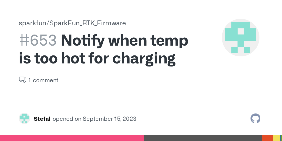 Notify when temp is too hot for charging · Issue 653 · sparkfun