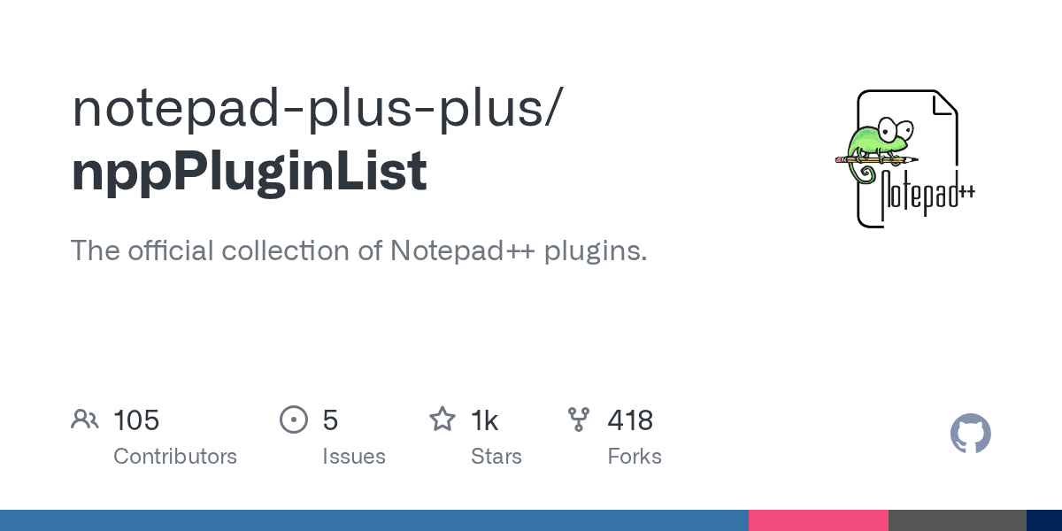 GitHub notepadplusplus/nppPluginList The official collection of