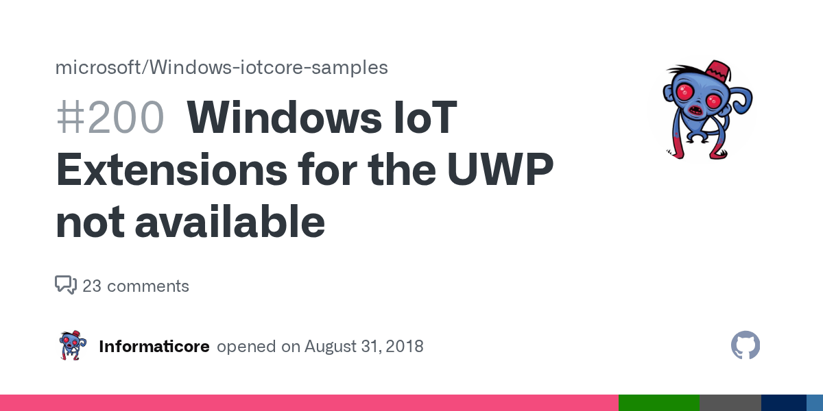 Windows IoT Extensions for the UWP not available · Issue 200
