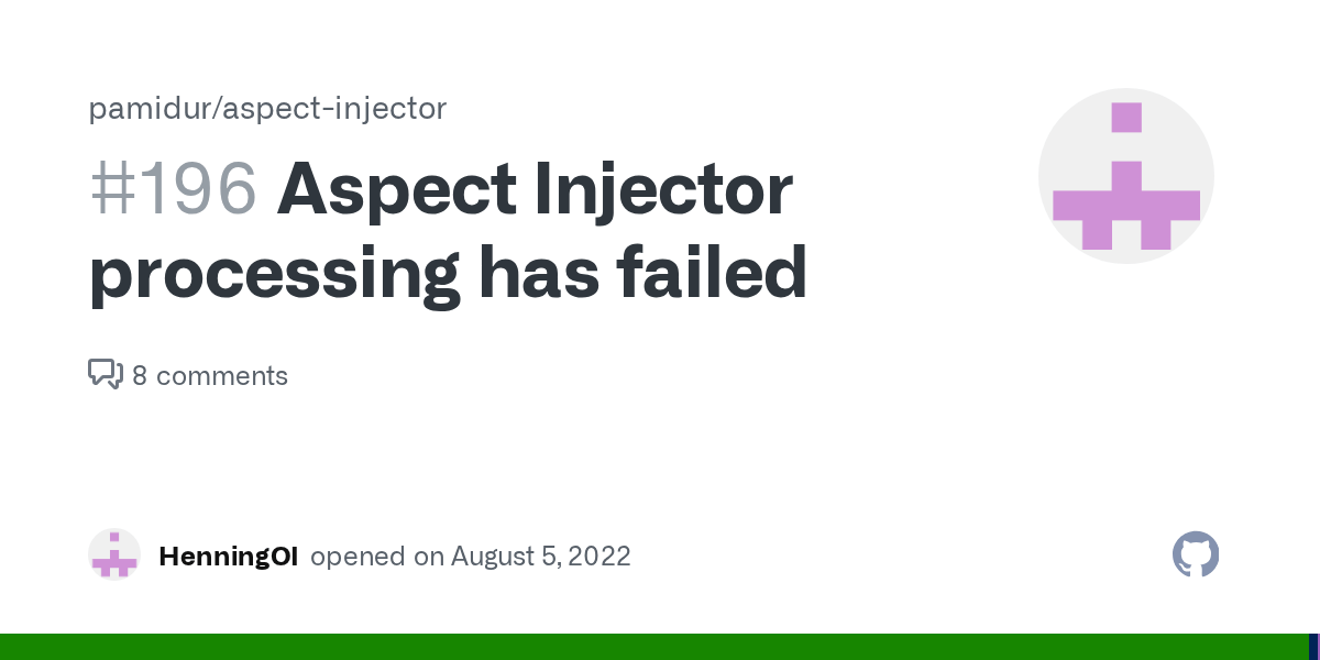 Aspect Injector processing has failed · Issue 196 · pamidur/aspect