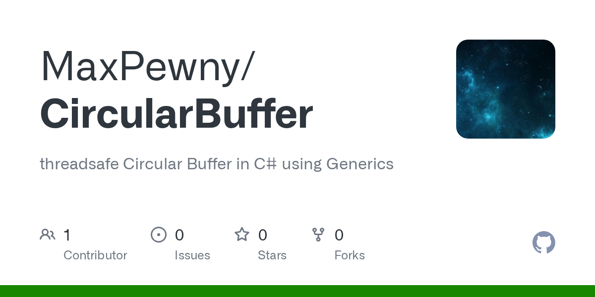 GitHub MaxPewny/CircularBuffer threadsafe Circular Buffer in C