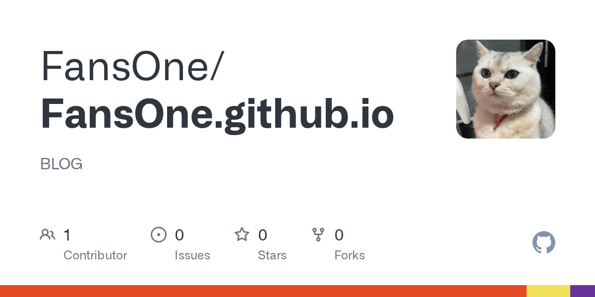 GitHub - FansOne/FansOne.github.io: BLOG