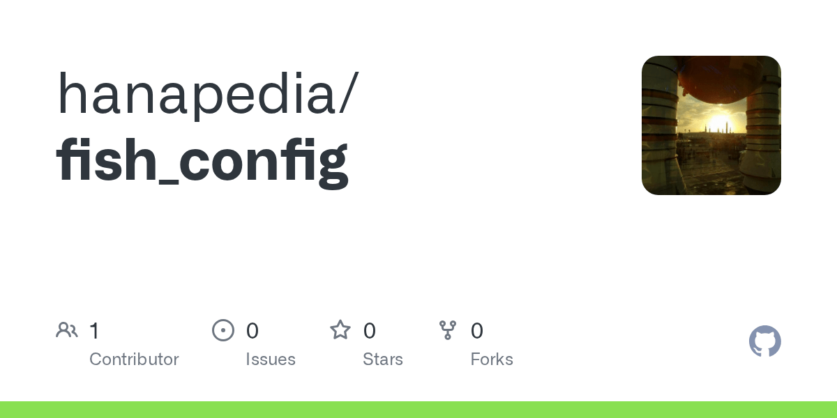GitHub hanapedia/fish_config