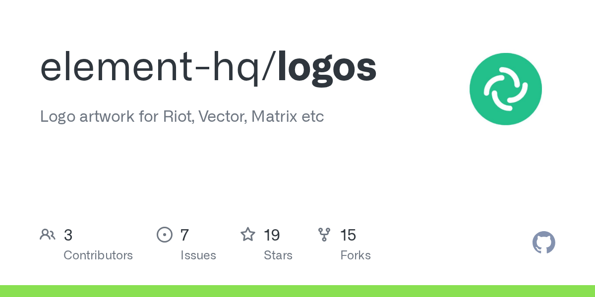 Actions · elementhq/logos · GitHub