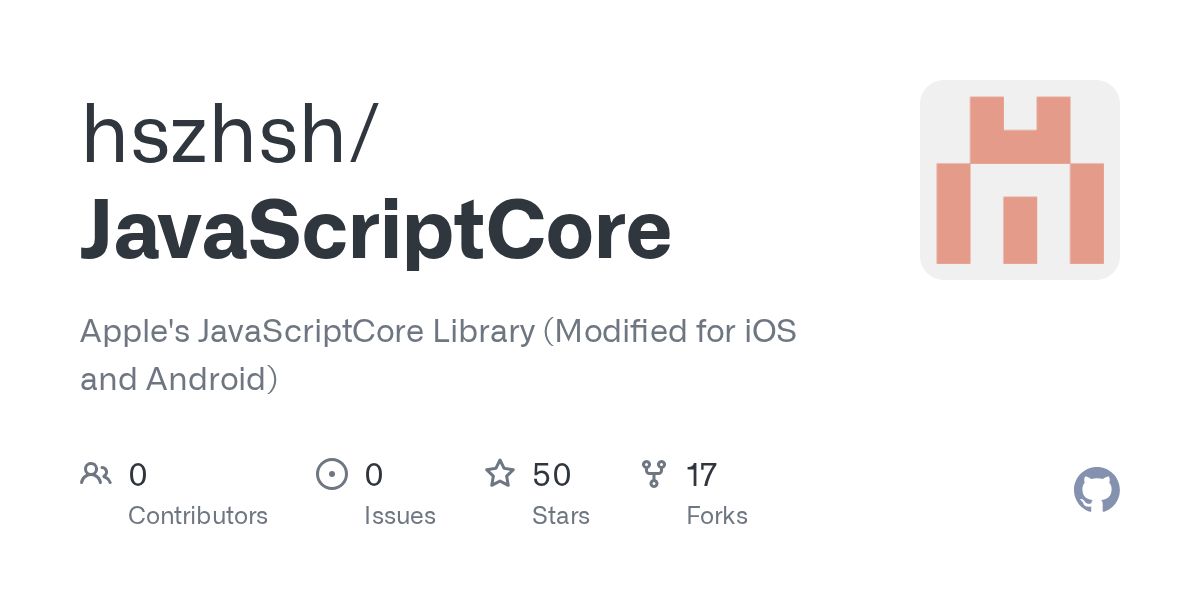 GitHub hszhsh/JavaScriptCore Apple's JavaScriptCore Library