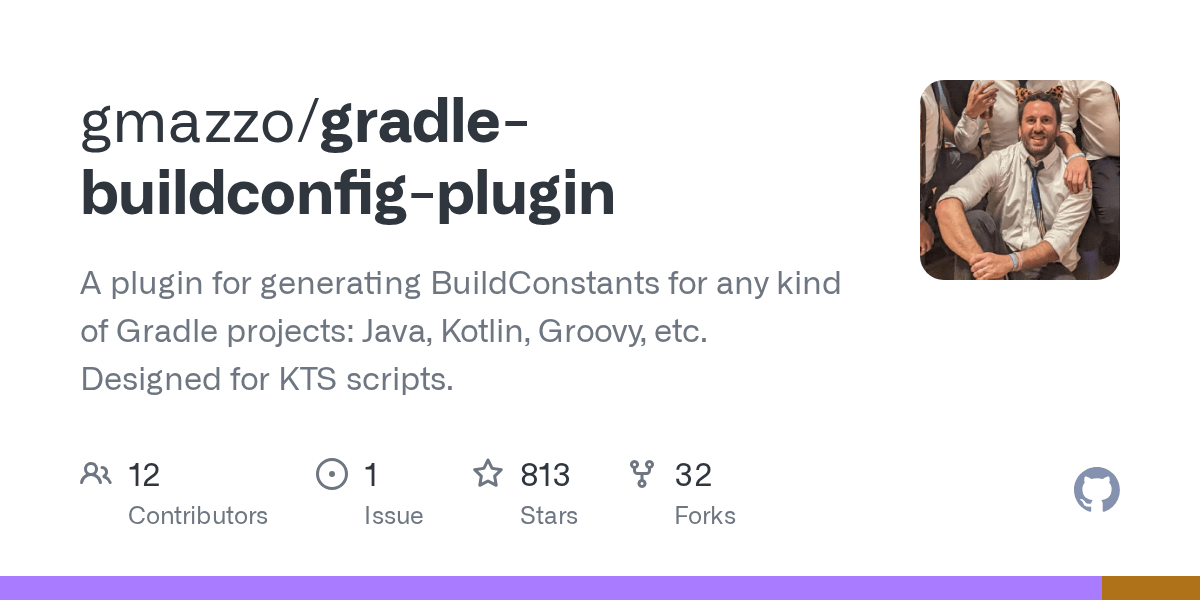GitHub gmazzo/gradlebuildconfigplugin A plugin for generating