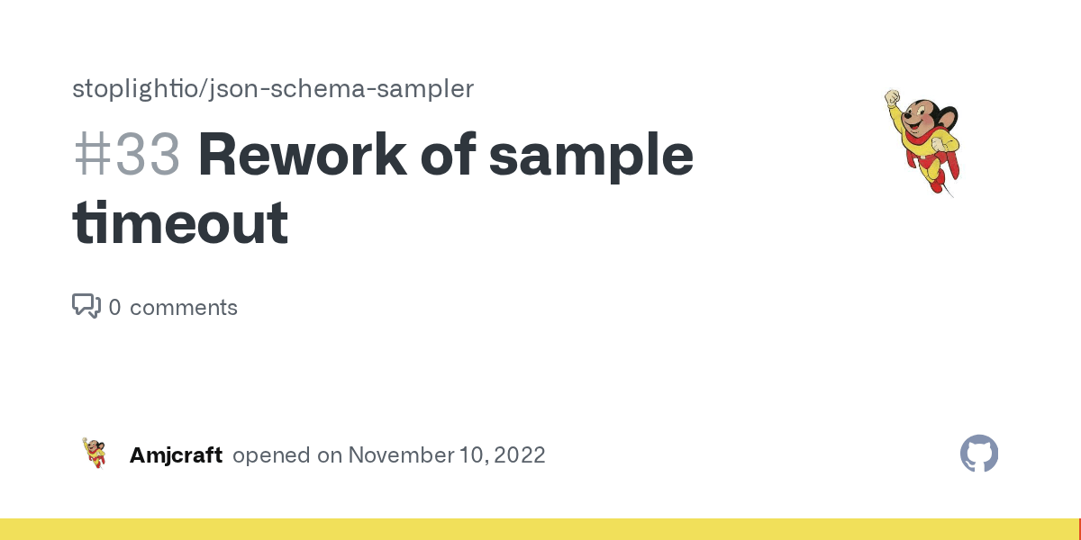 Rework of sample timeout · Issue 33 · stoplightio/jsonschemasampler