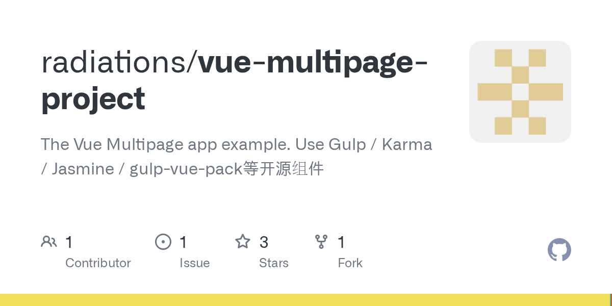 GitHub radiations/vuemultipageproject The Vue Multipage app