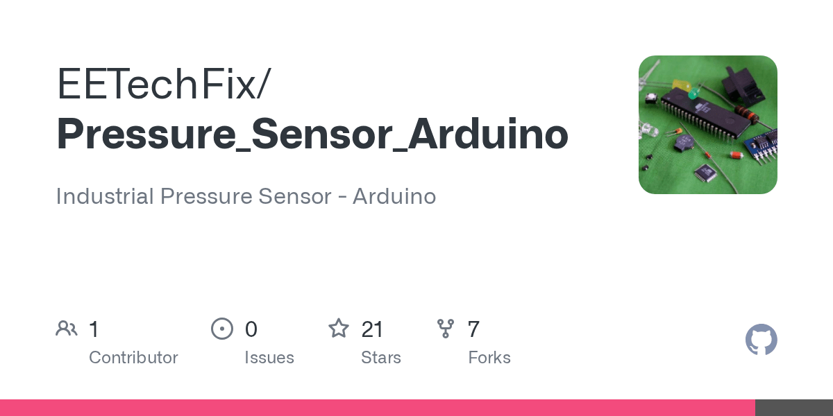 GitHub EETechFix/Pressure_Sensor_Arduino Industrial Pressure Sensor
