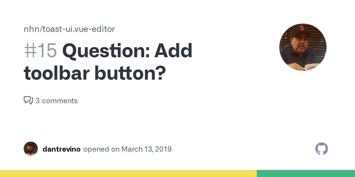 Question Add toolbar button? · Issue 15 · nhn/toastui.vueeditor · GitHub