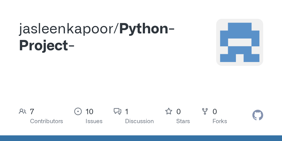 GitHub jasleenkapoor/PythonProject