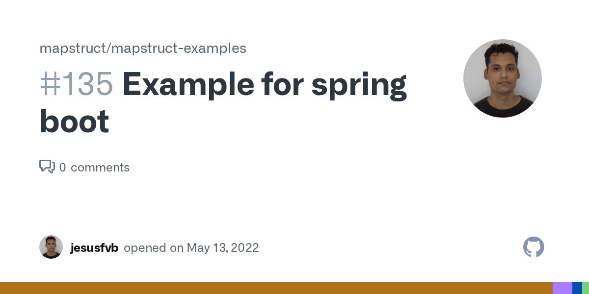 Example for spring boot · Issue 135 · mapstruct/mapstructexamples