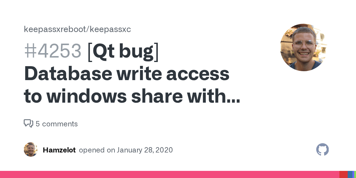 [Qt bug] Database write access to windows share with junction links