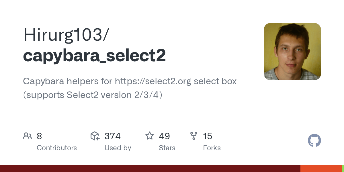 GitHub Hirurg103/capybara_select2 Capybara helpers for https
