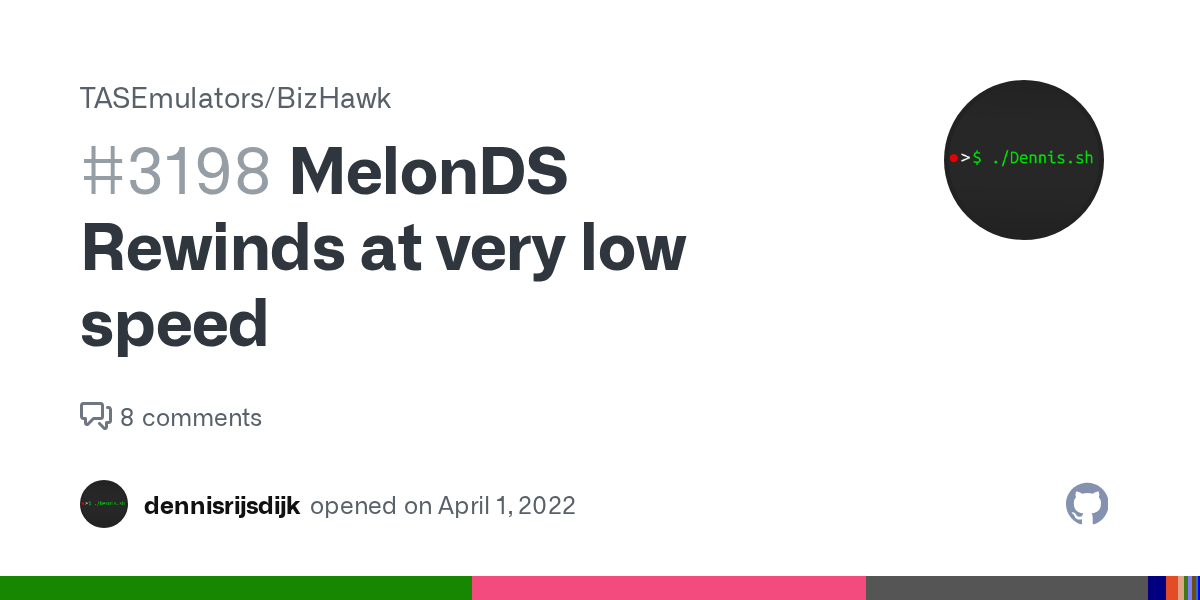 MelonDS Rewinds at very low speed · Issue 3198 ·