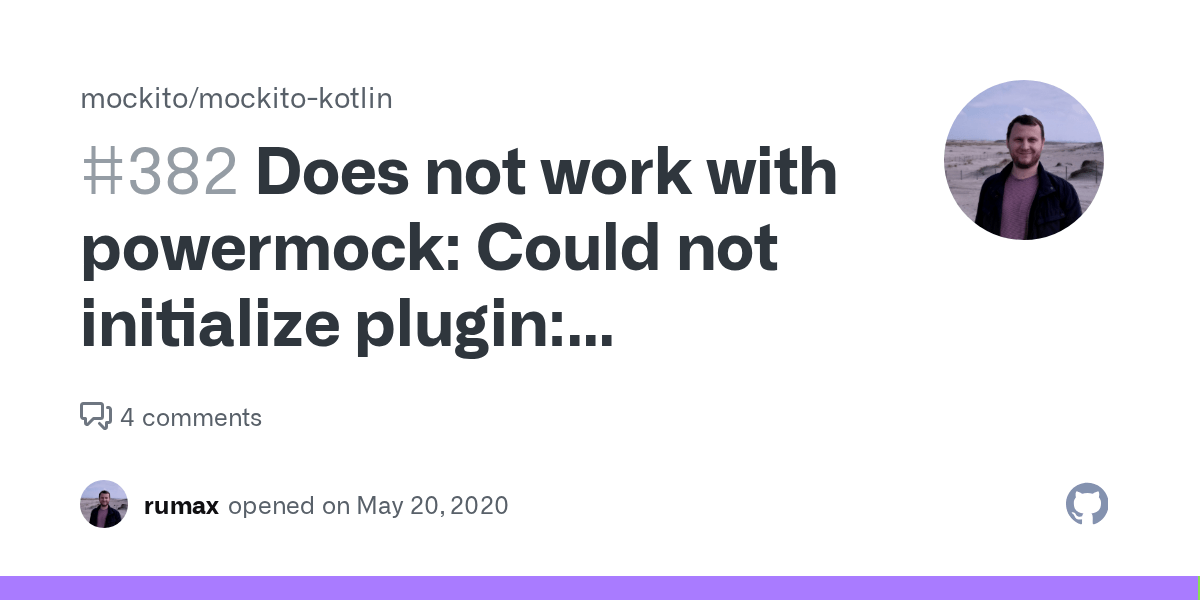 Does not work with powermock Could not initialize plugin interface