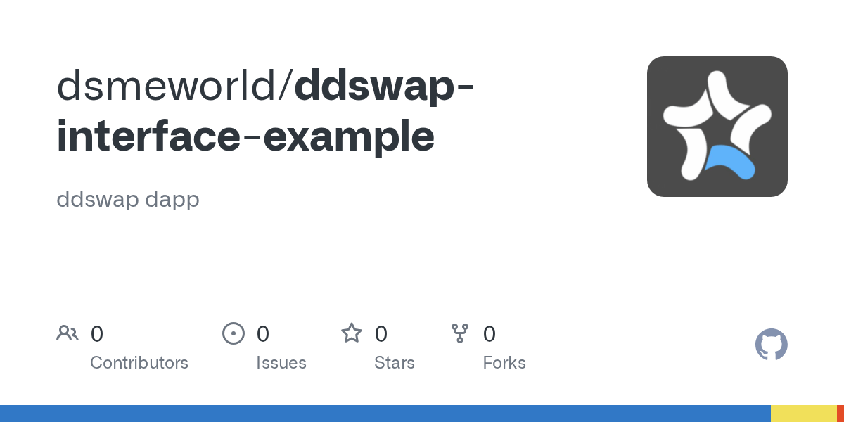 GitHub dsmeworld/ddswapinterfaceexample