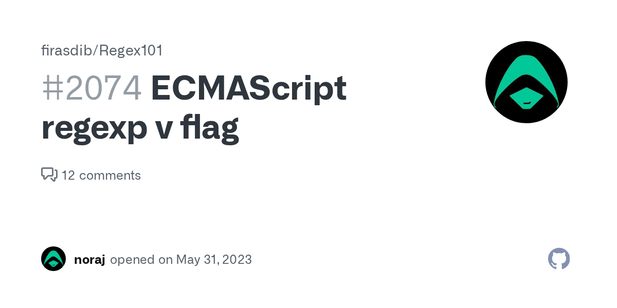 ECMAScript regexp v flag · Issue 2074 · firasdib/Regex101 · GitHub