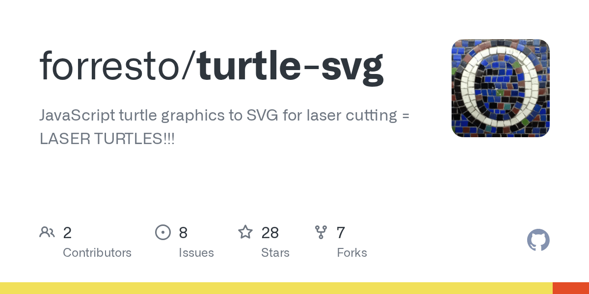 GitHub forresto/turtlesvg JavaScript turtle graphics