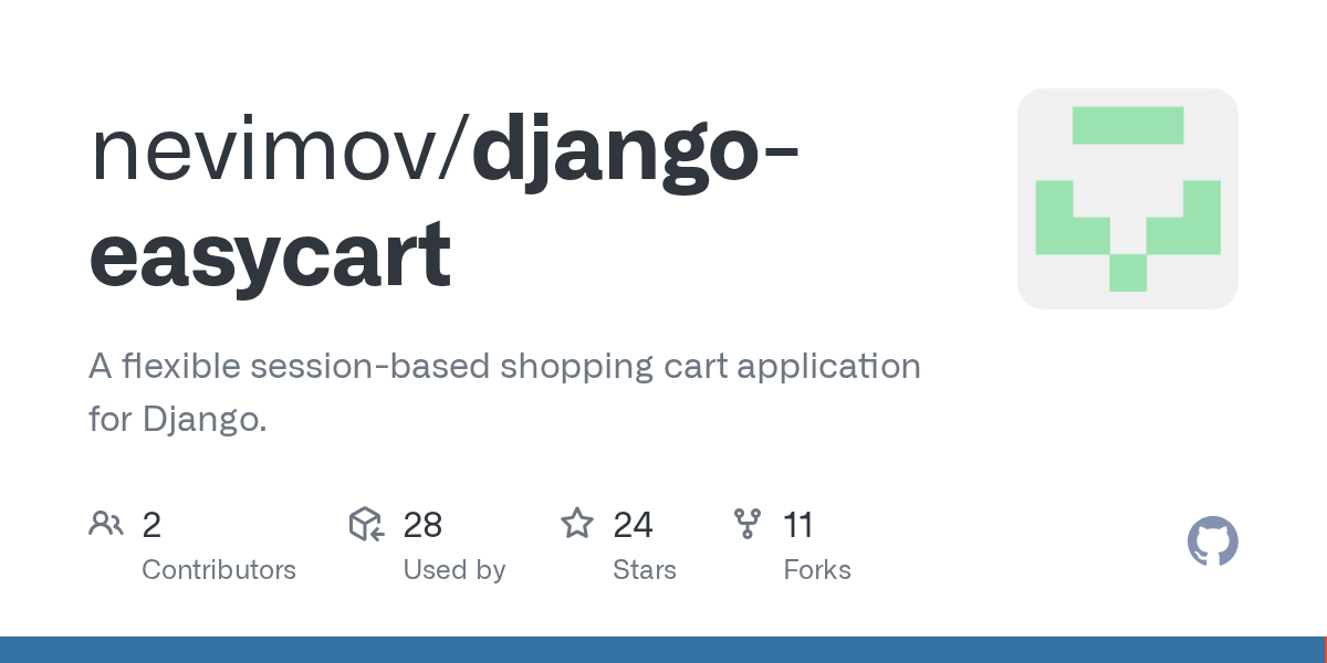 GitHub nevimov/djangoeasycart A flexible sessionbased shopping