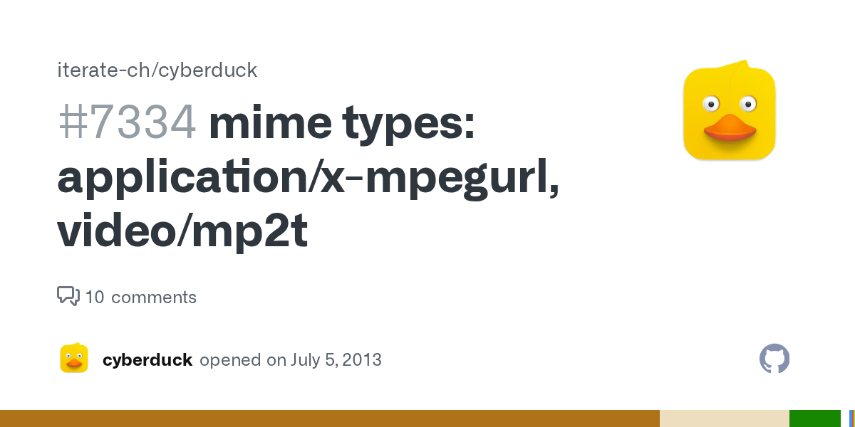 mime types application/xmpegurl, video/mp2t · Issue 7334 · iterate