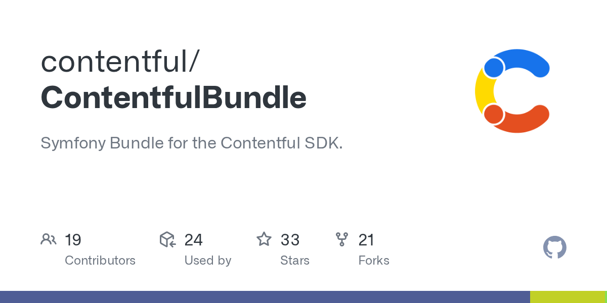 GitHub contentful/ContentfulBundle Symfony Bundle for the Contentful