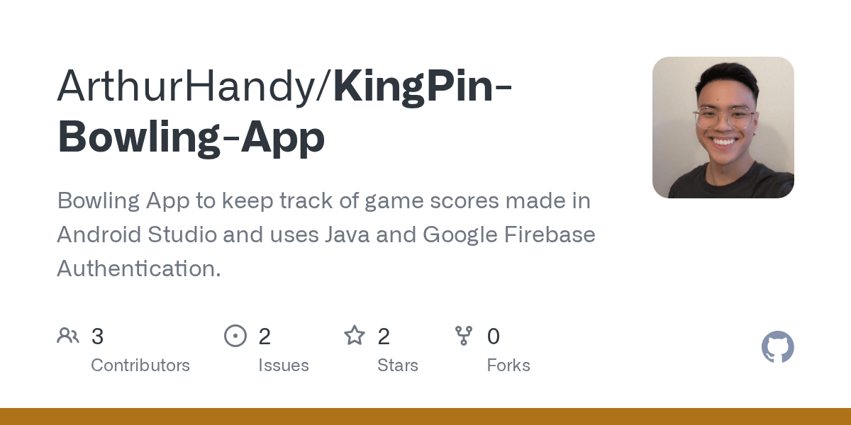 GitHub ArthurHandy/KingPinBowlingApp Bowling App to keep track of