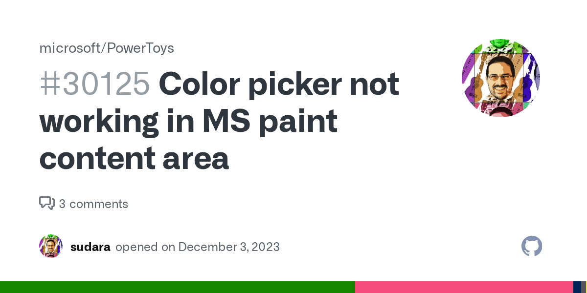 Color picker not working in MS paint content area · Issue 30125 · microsoft/PowerToys · GitHub