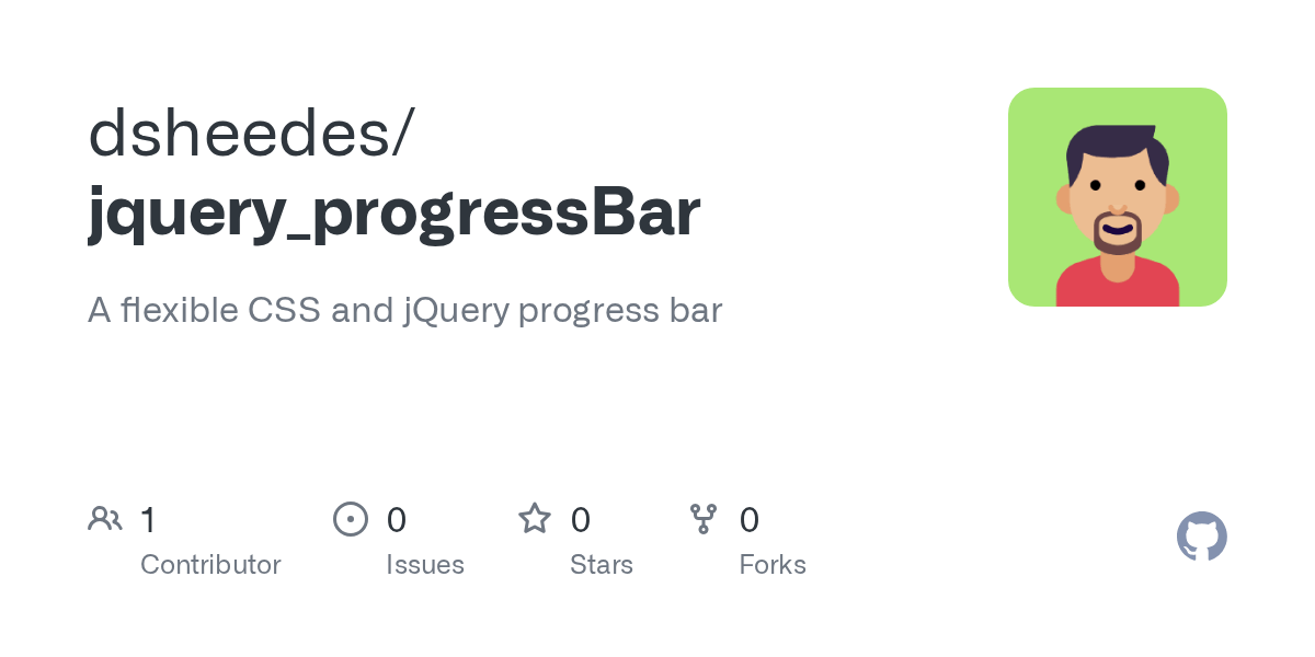 GitHub dsheedes/jquery_progressBar A flexible CSS and jQuery