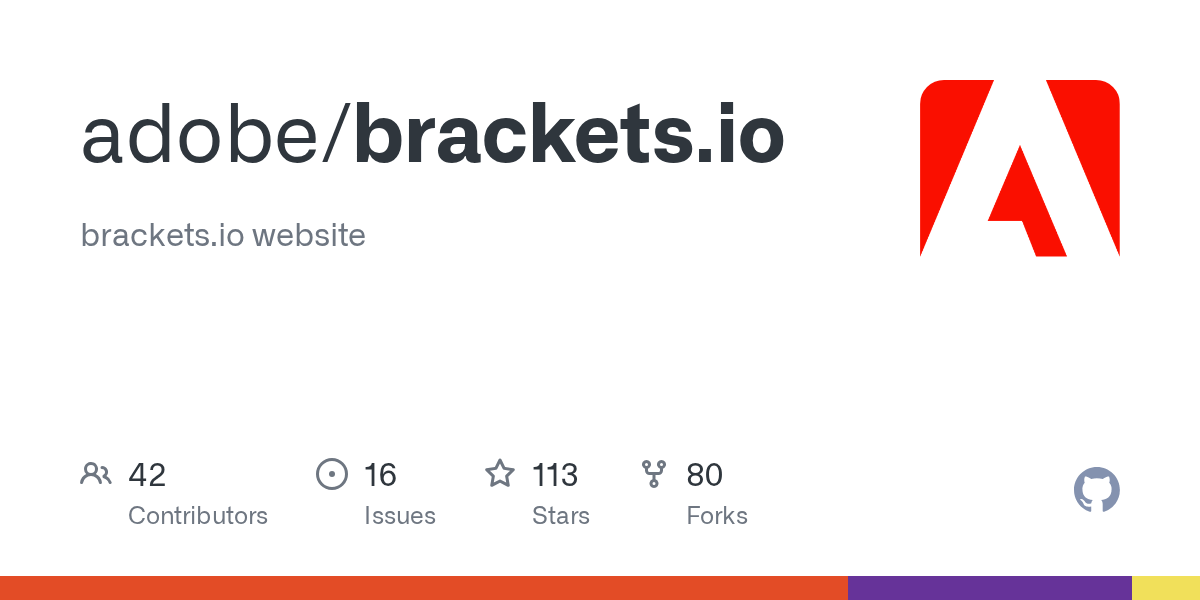 GitHub adobe/brackets.io brackets.io website