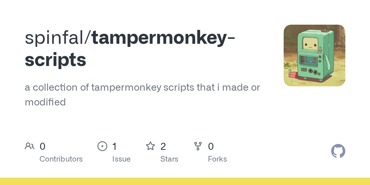 GitHub spinfal/tampermonkeyscripts a collection of tampermonkey