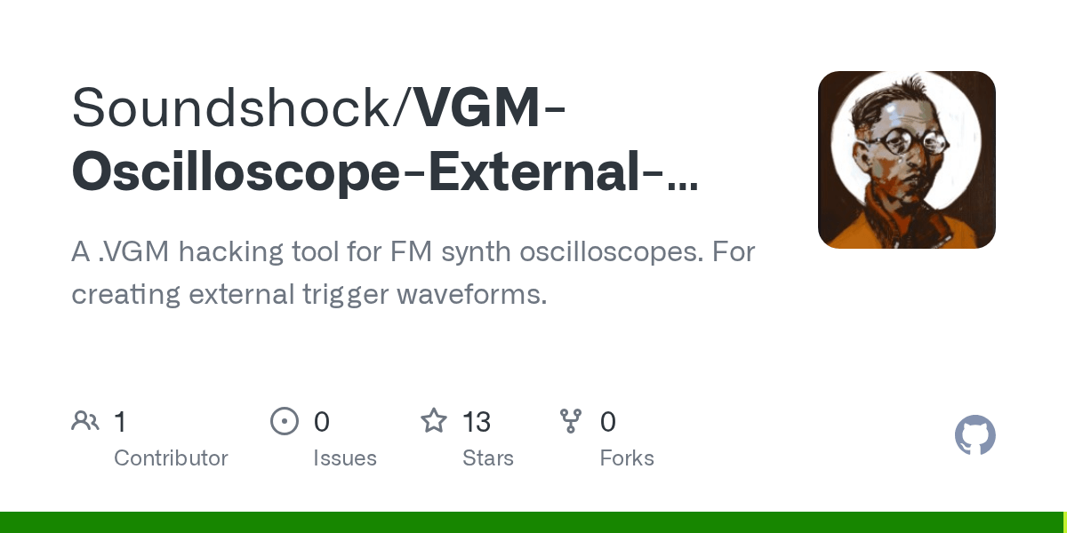 GitHub Soundshock/VGMOscilloscopeExternalTriggerTool A .VGM