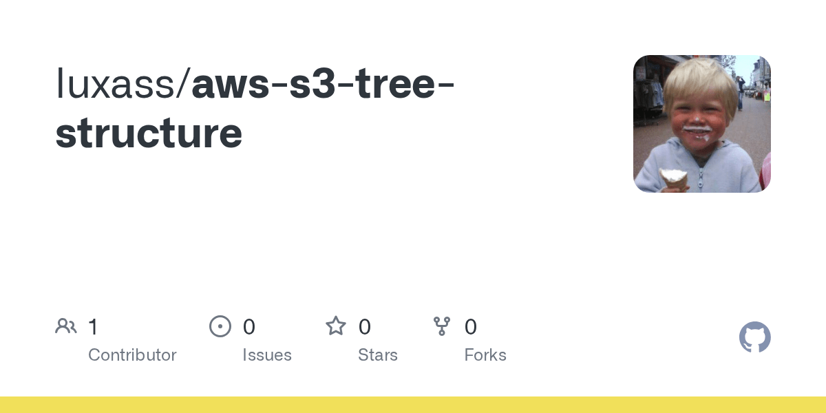 GitHub luxass/awss3treestructure