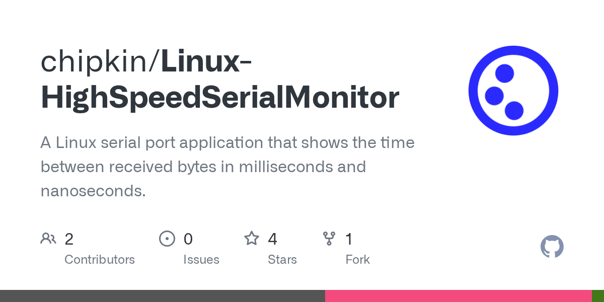GitHub chipkin/LinuxHighSpeedSerialMonitor A Linux serial port