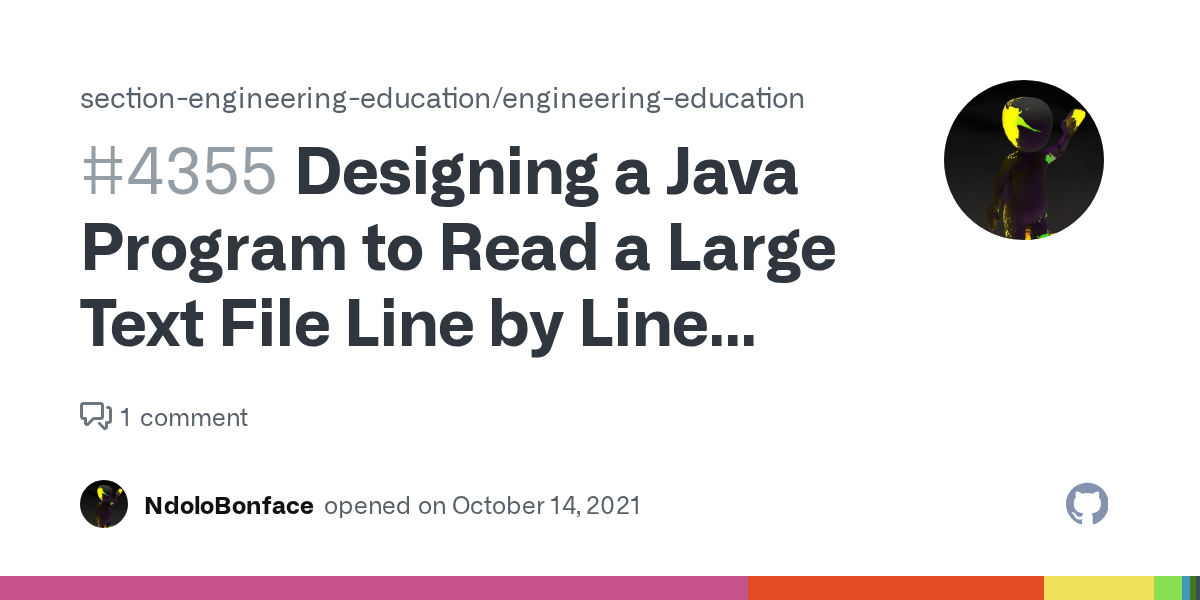 Designing a Java Program to Read a Large Text File Line by Line and