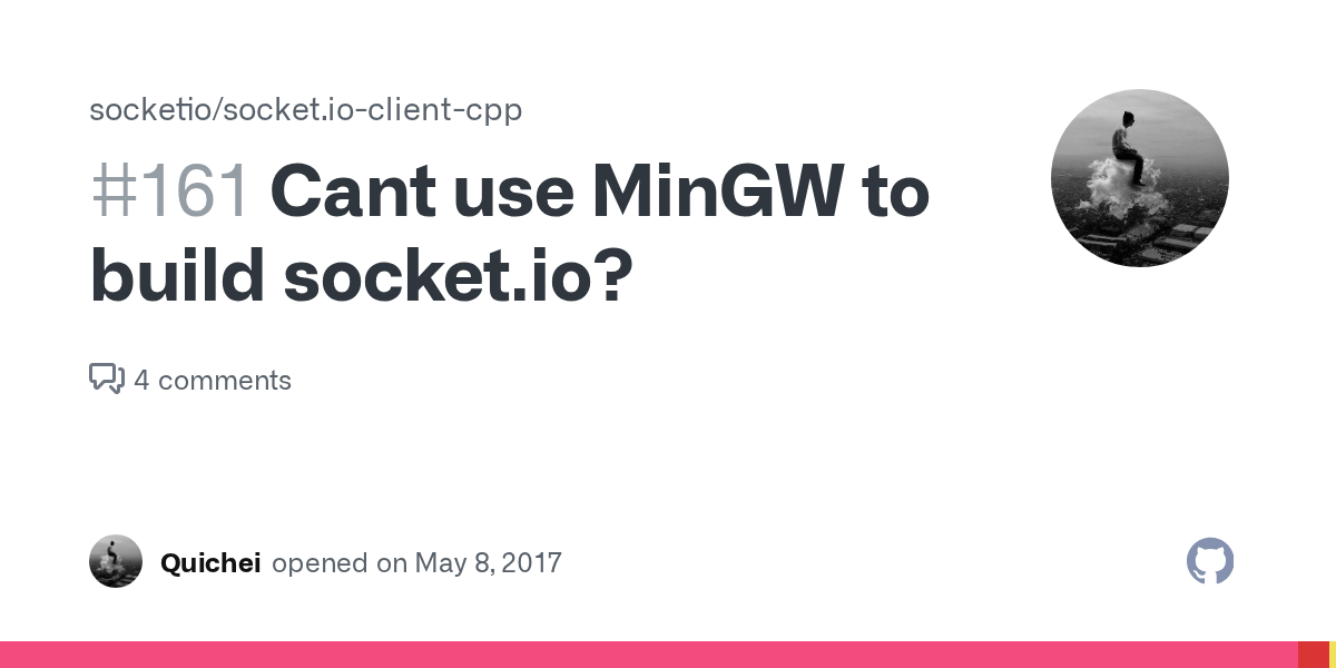 Cant use MinGW to build socket.io? · Issue 161 · socketio/socket.io